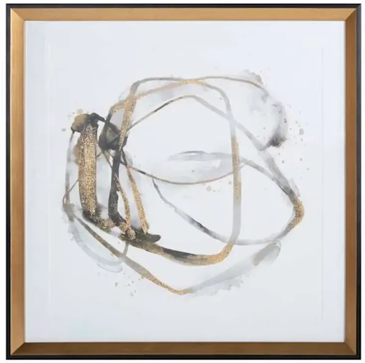 Crosby St. Glass Framed Abstract Print Wall Art, 26"