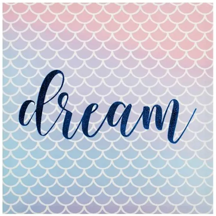 Tiny Dreamers Dream Canvas Wall Art, 12"