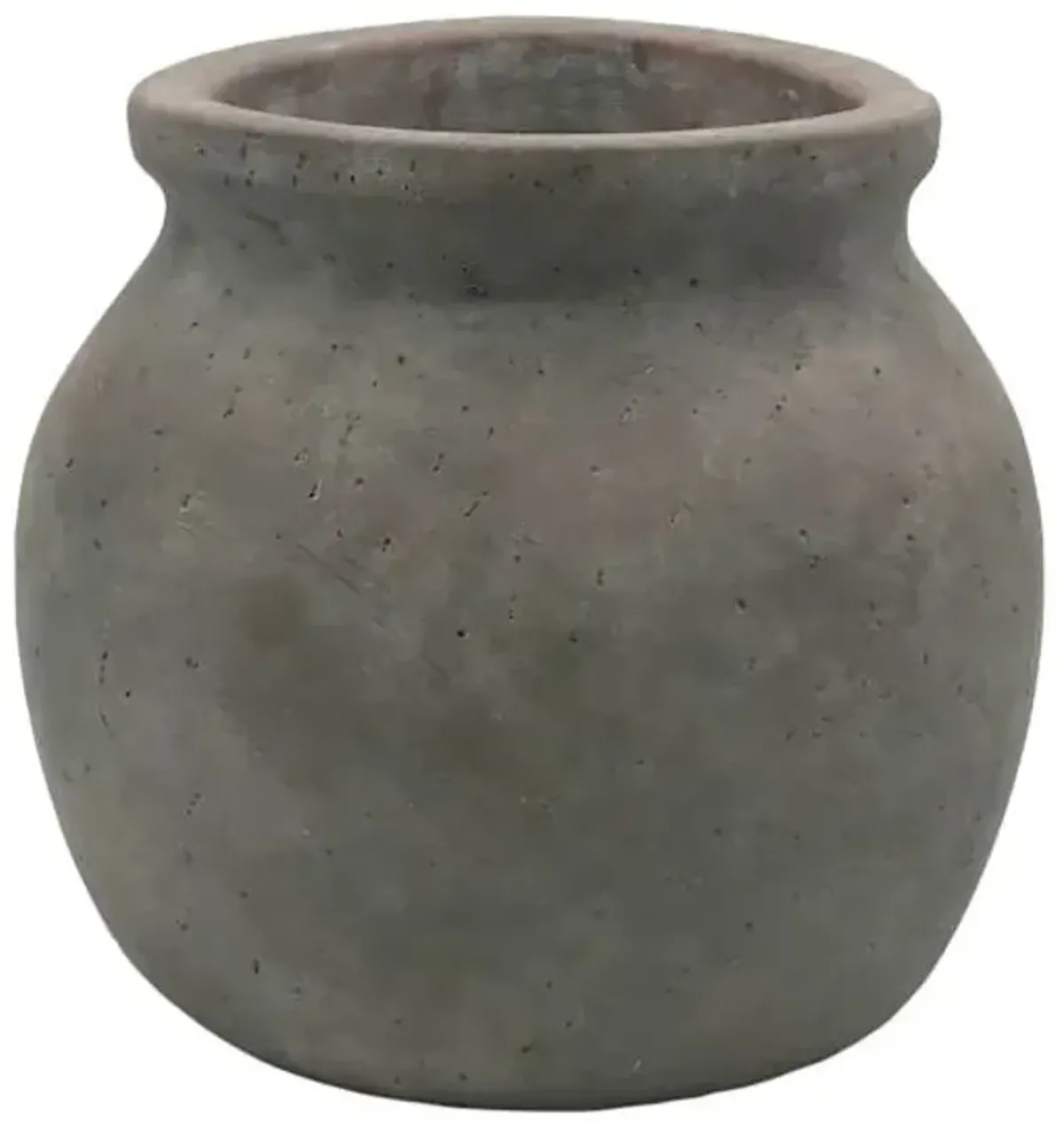 Grey Round Triangle Outdoor Planter, Small