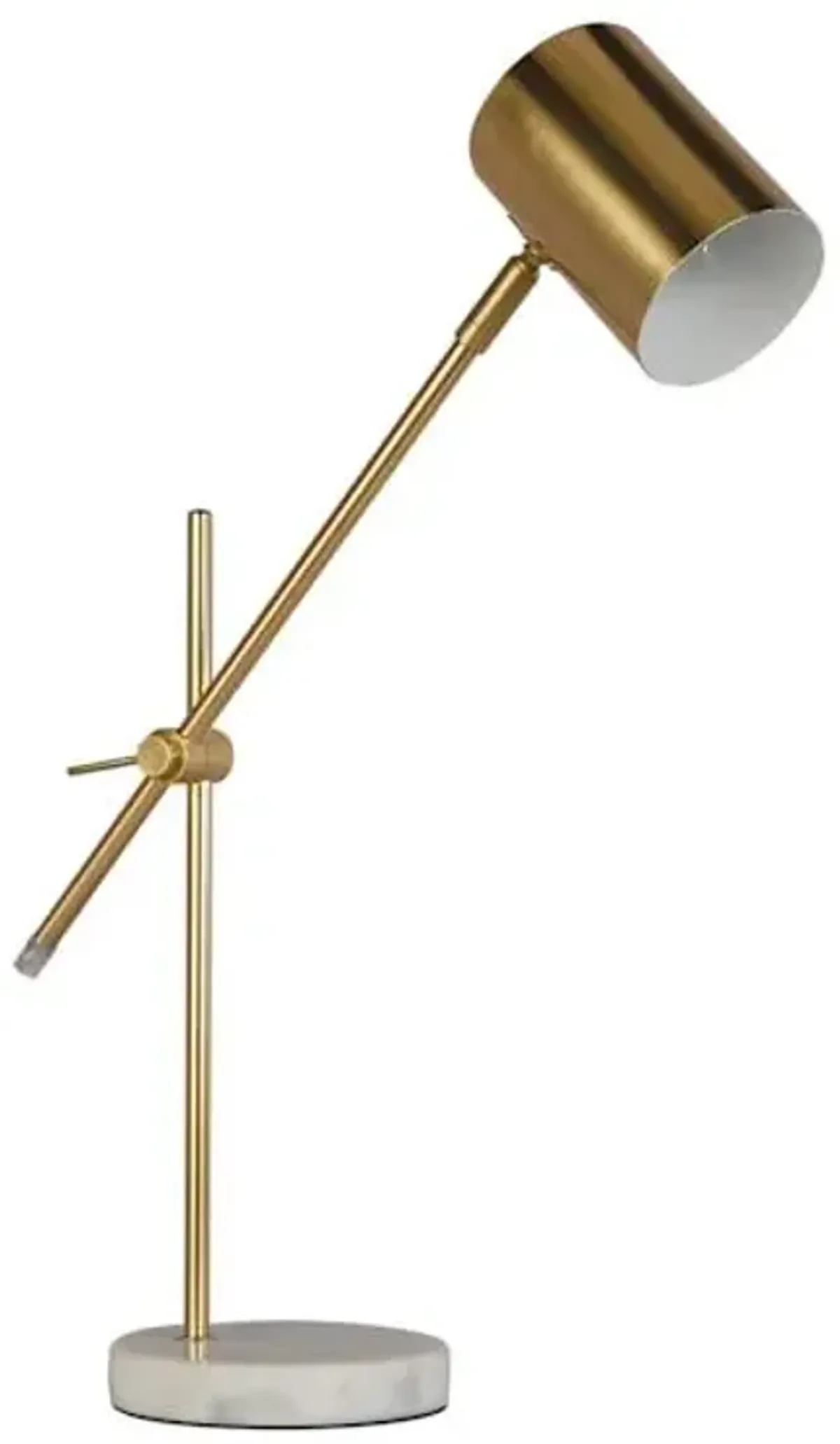 Gold Marble Desk Lamp, 21"