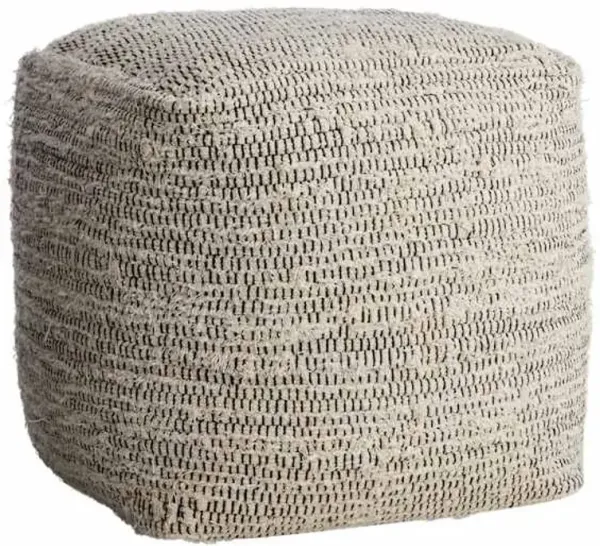 Black & Cream Pouf