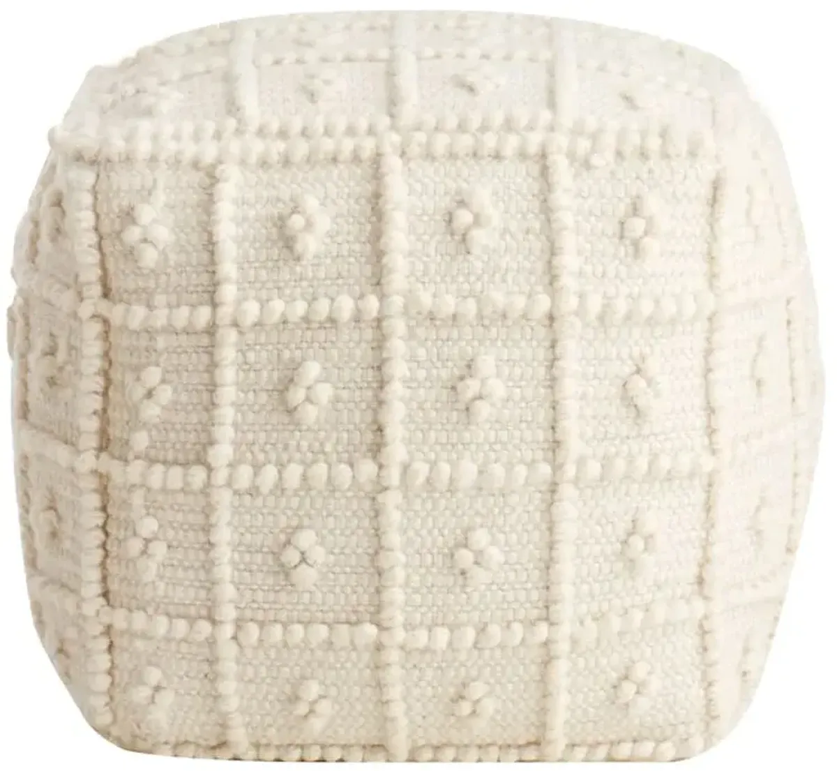 Addison Pouf, Ivory