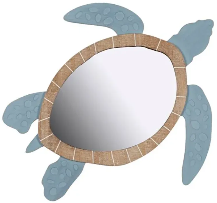 Turtle Shaped Wall Mirror, 26x29
