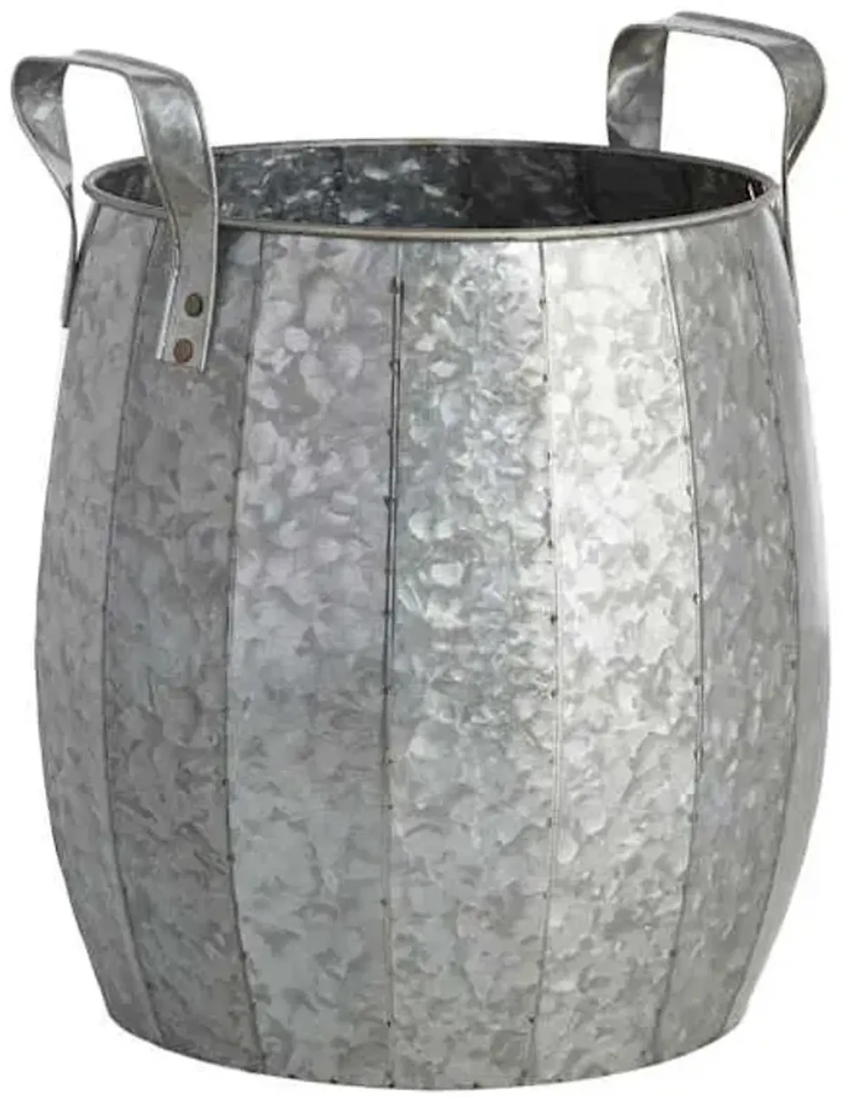 Honeycomb Iron Outdoor Planter with Handles, Medium