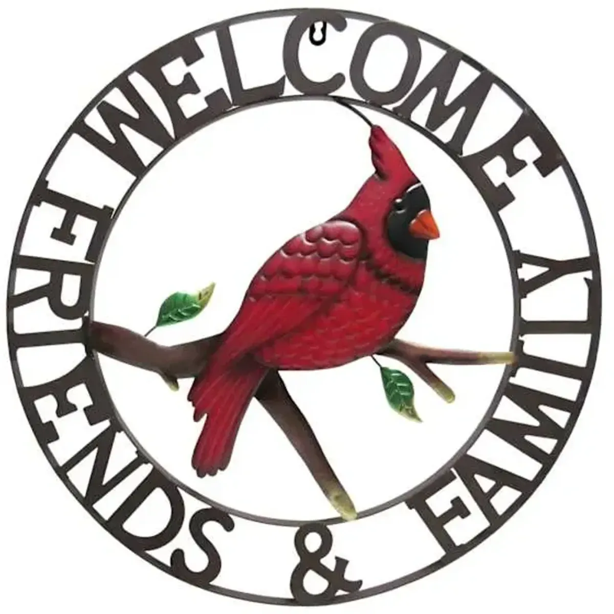 Red Cardinal Metal Outdoor Wall Decor, 22"