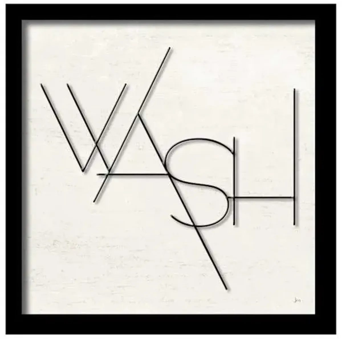 Wash Metal Wall Art, 13"