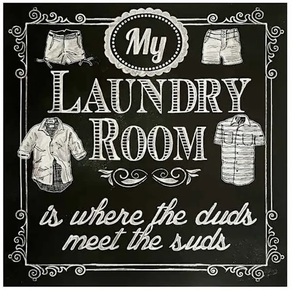 My Laundry Room Canvas Wall Art, 16"