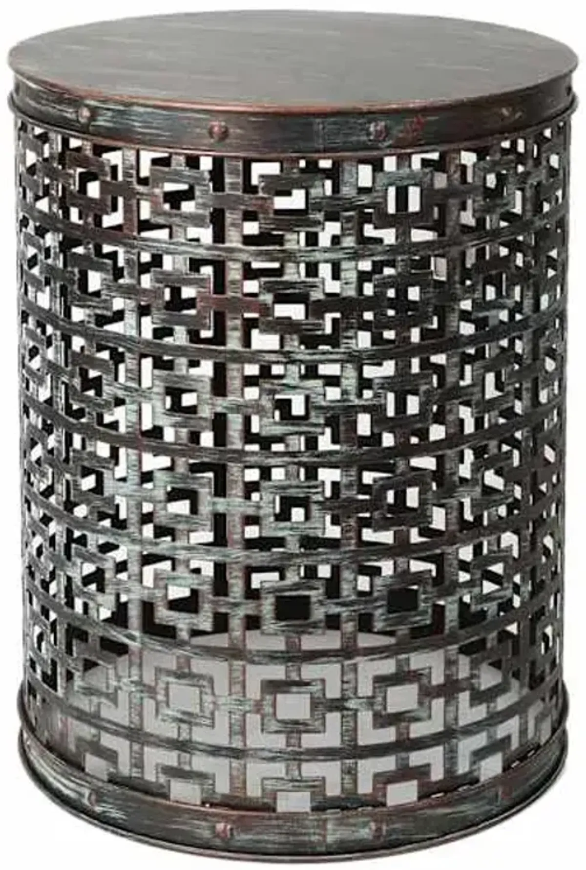 Punched Metal Plant Stand, Large