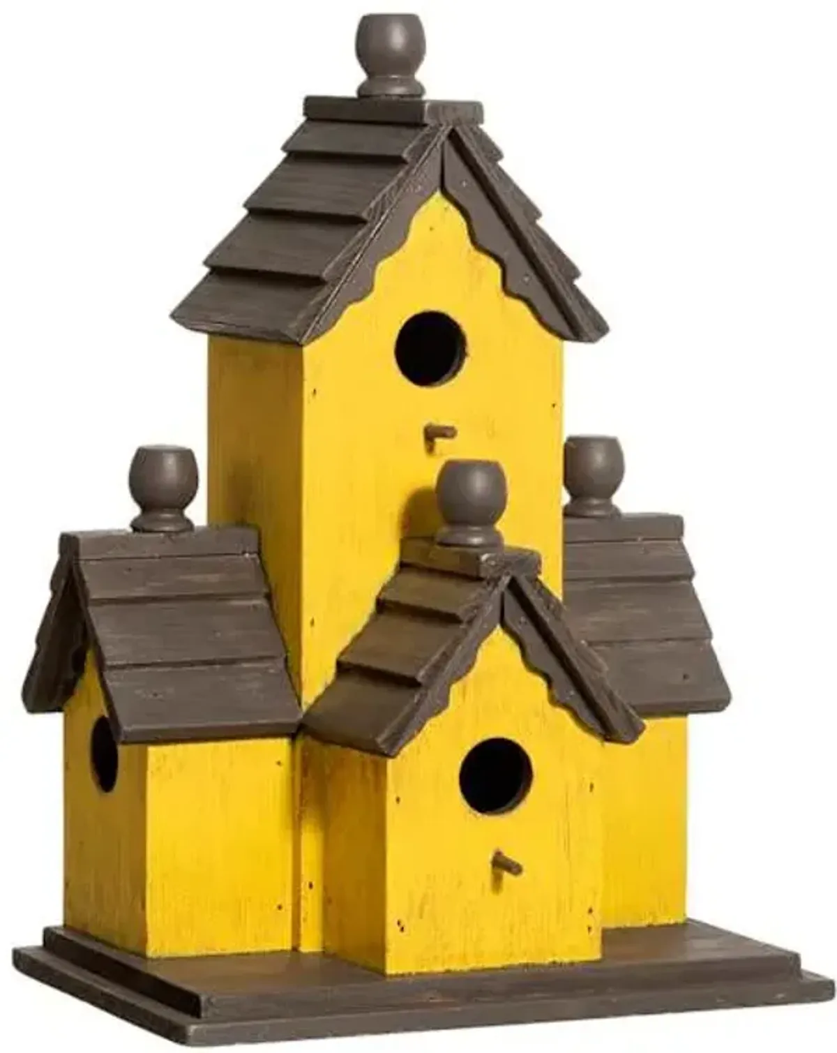 Yellow Condo Birdhouse, 15"