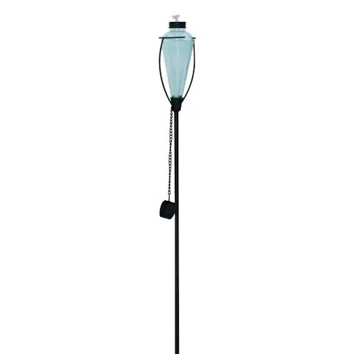 Light Blue Glass Garden Torch, 61"