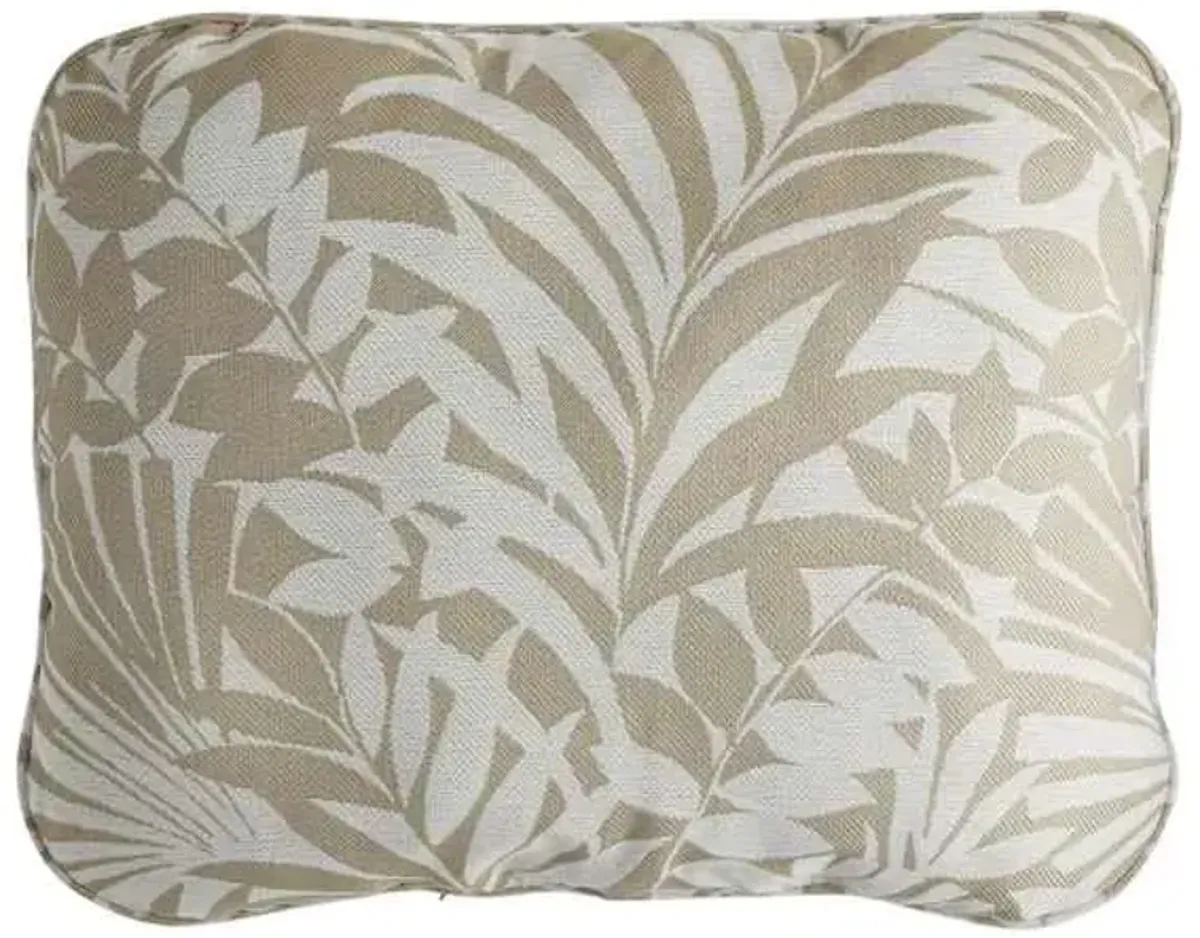 Natural Royal Palm Premium Outdoor Corded Back Cushion