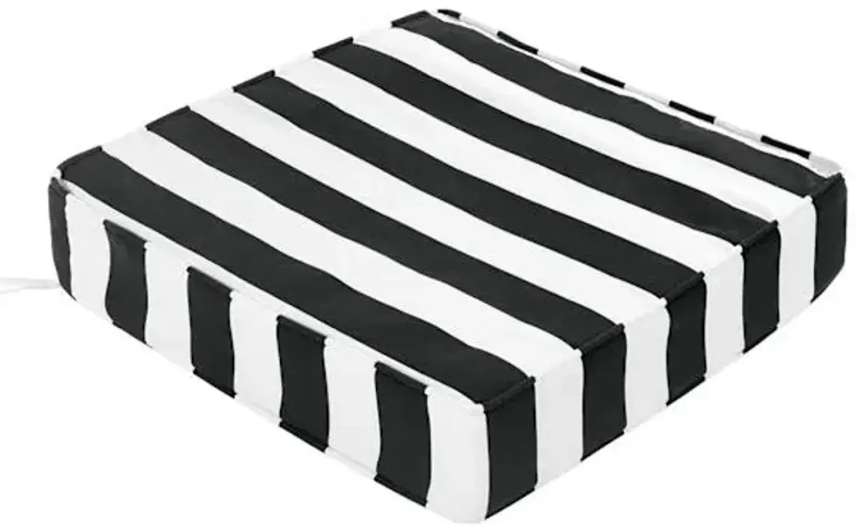 Awning Striped Gusseted Outdoor Deep Seat Cushion