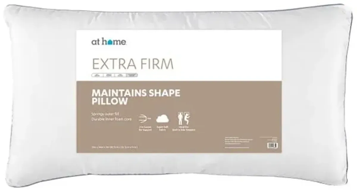 Firm Maintains Shape Bed Pillow, King