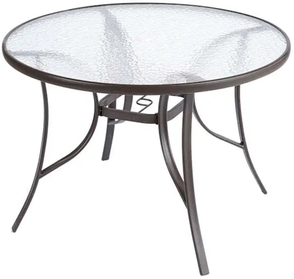 Woodhill Round Patio Dining Table, Brown