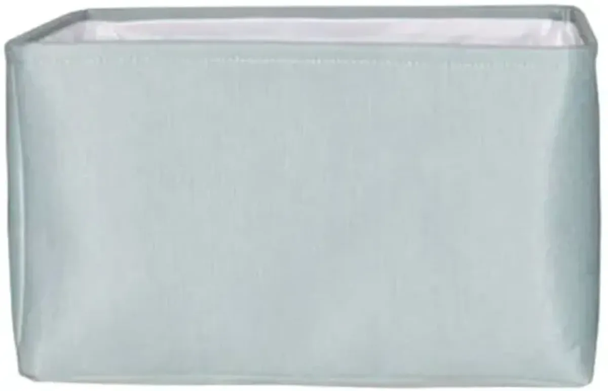 Green Rectangle Fabric Storage Basket, Medium