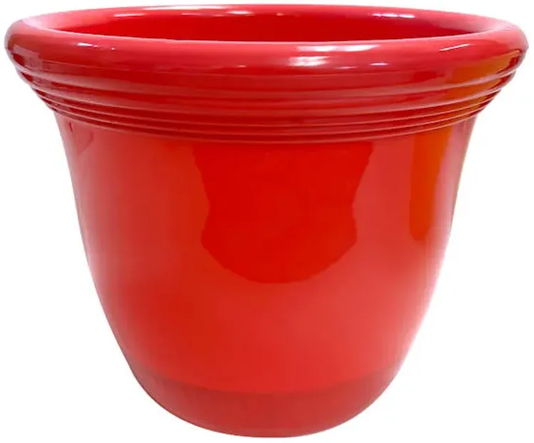 Red Capri Outdoor Planter, 12"