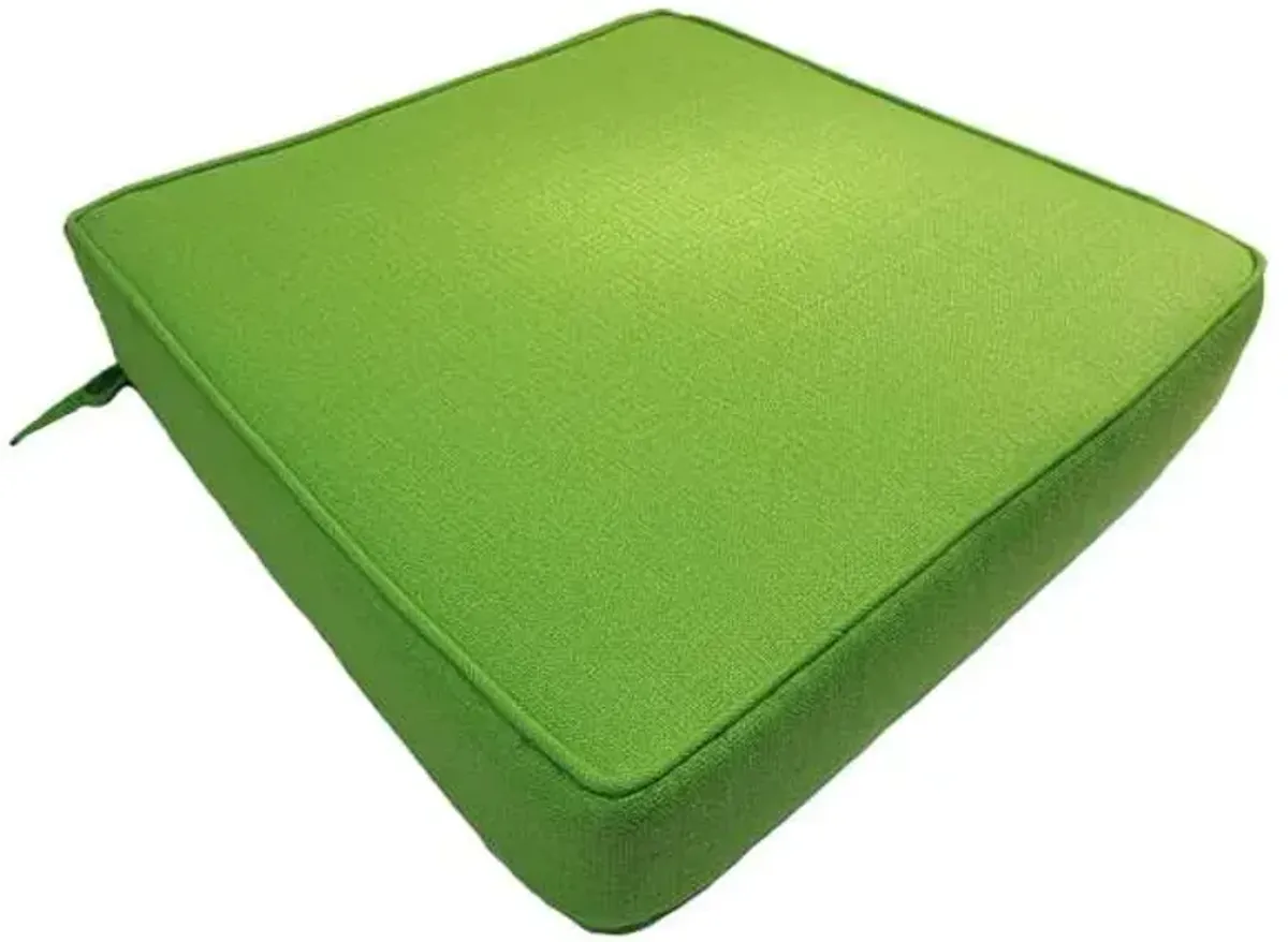 Kiwi Green Canvas Single Outdoor Deep Seat Cushion