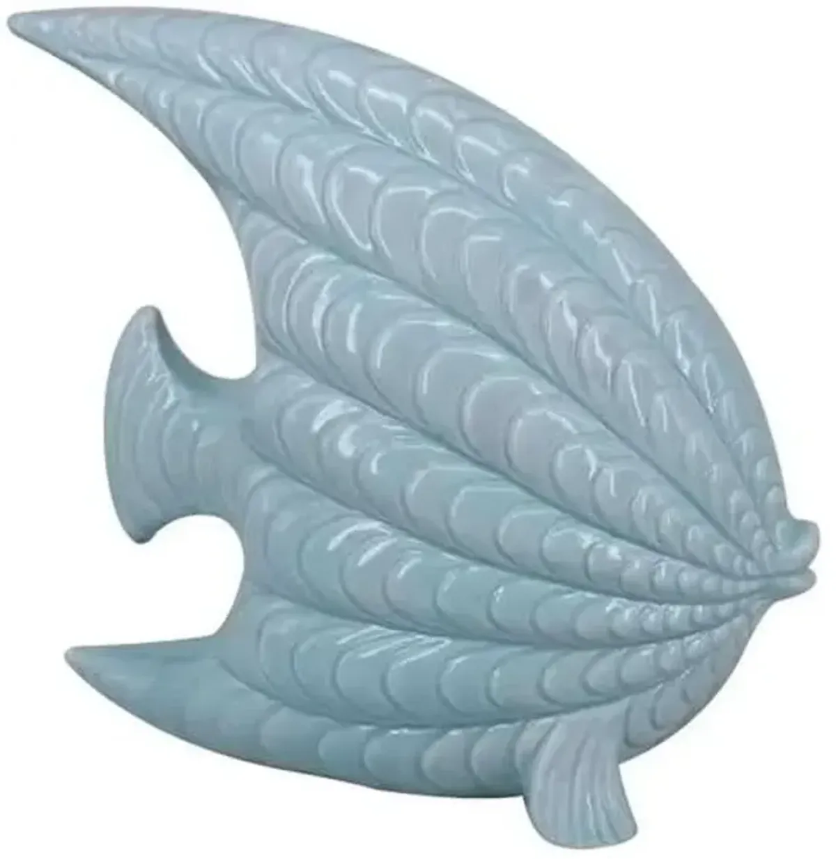 Ty Pennington Blue Ceramic Fish, 8.4"