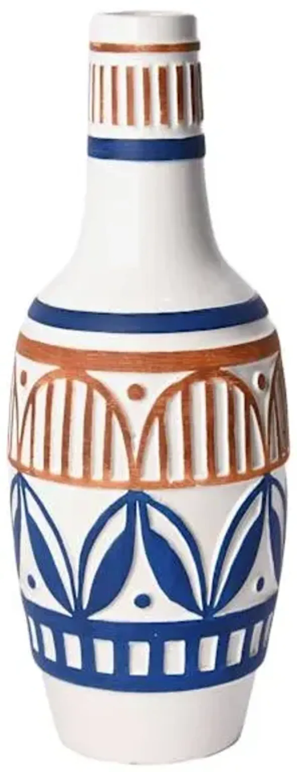 Tracey Boyd Multicolor Printed Ceramic Vase, 16"