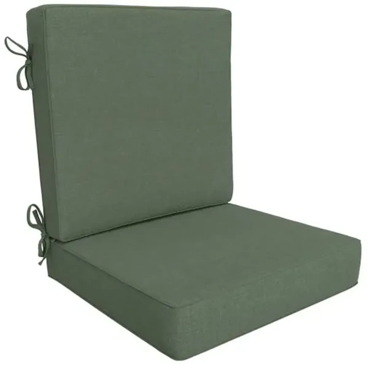 2-Piece Endive Green Premium Outdoor Deep Seat Cushion