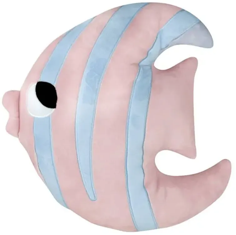 Tiny Dreamers Plush Friendly Fish Throw Pillow, 15.7"
