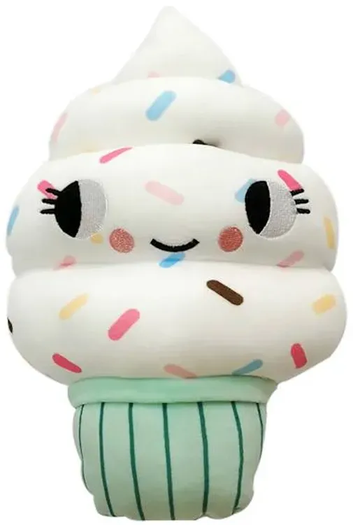 Tiny Dreamers Plush Ice Cream Swirl Throw Pillow, 12x5