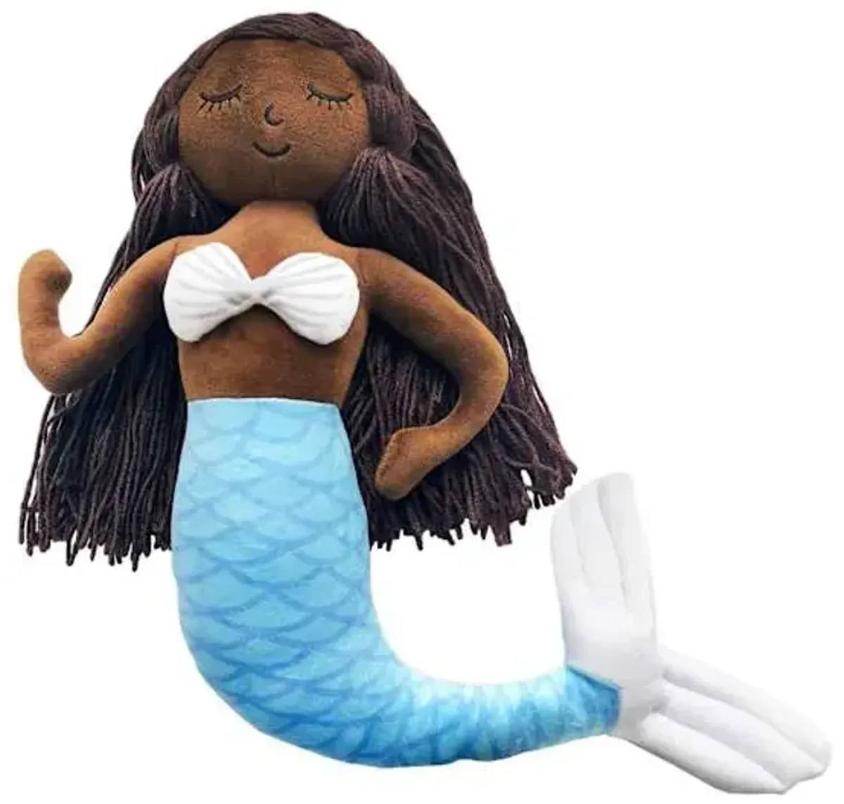 Tiny Dreamers Mermaid Aqua Plush Pillow, 5x15