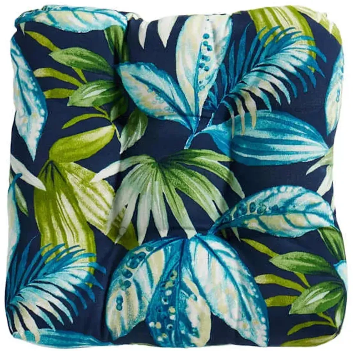 Seneca Navy Blue Wicker Outdoor Seat Cushion