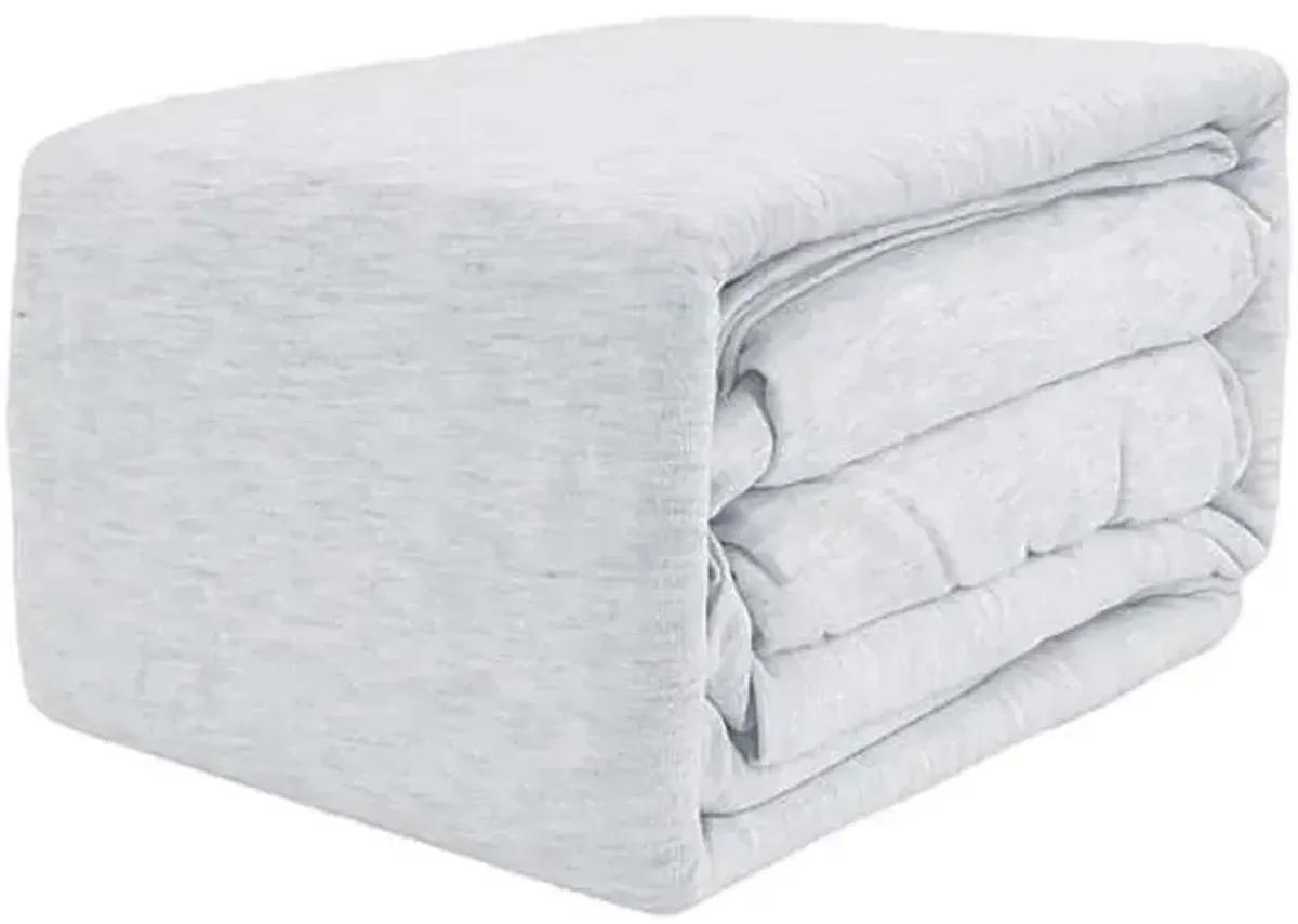 3-Piece Light Grey Jersey Sheet Set, Twin