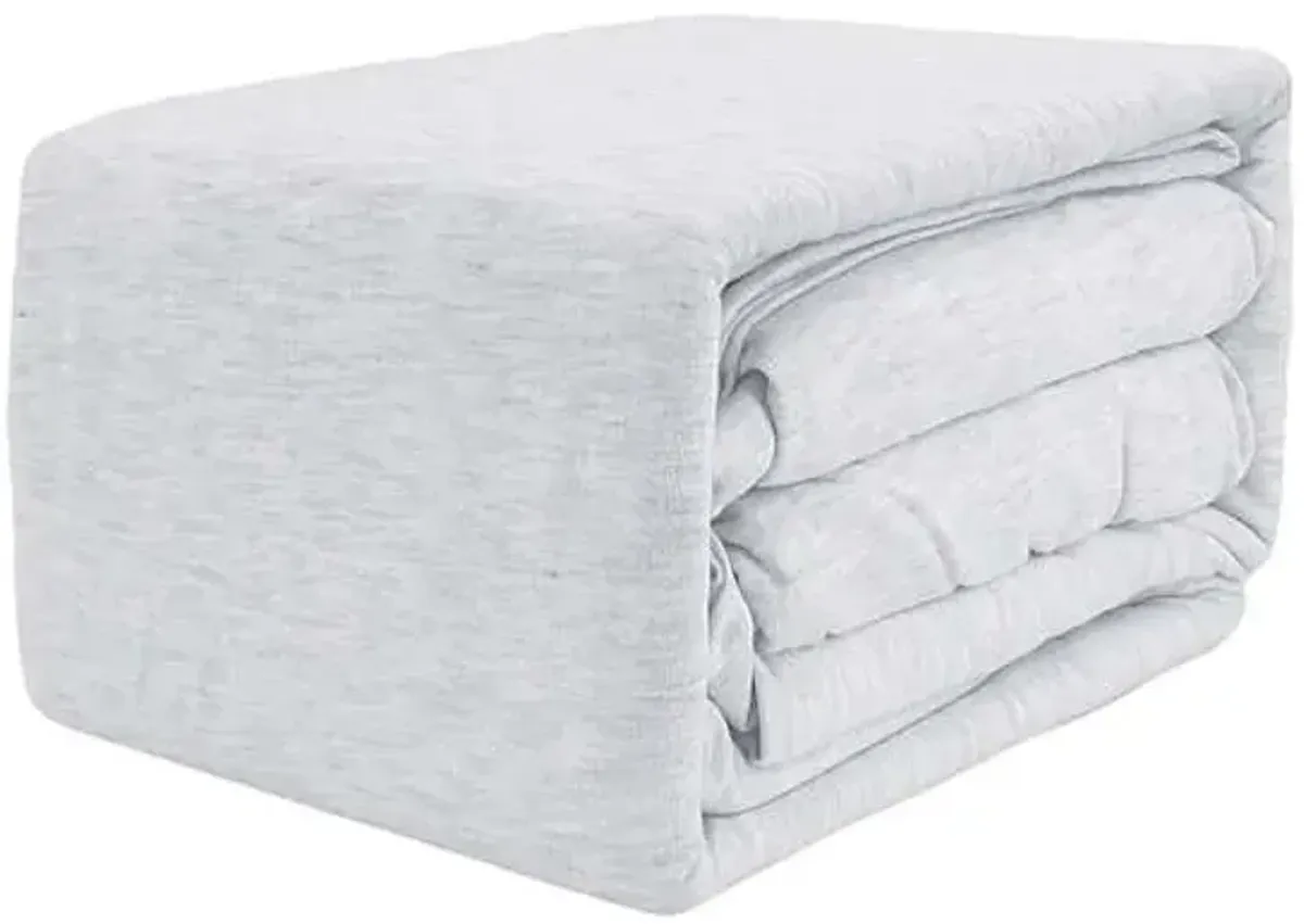 4-Piece Light Grey Jersey Sheet Set, King