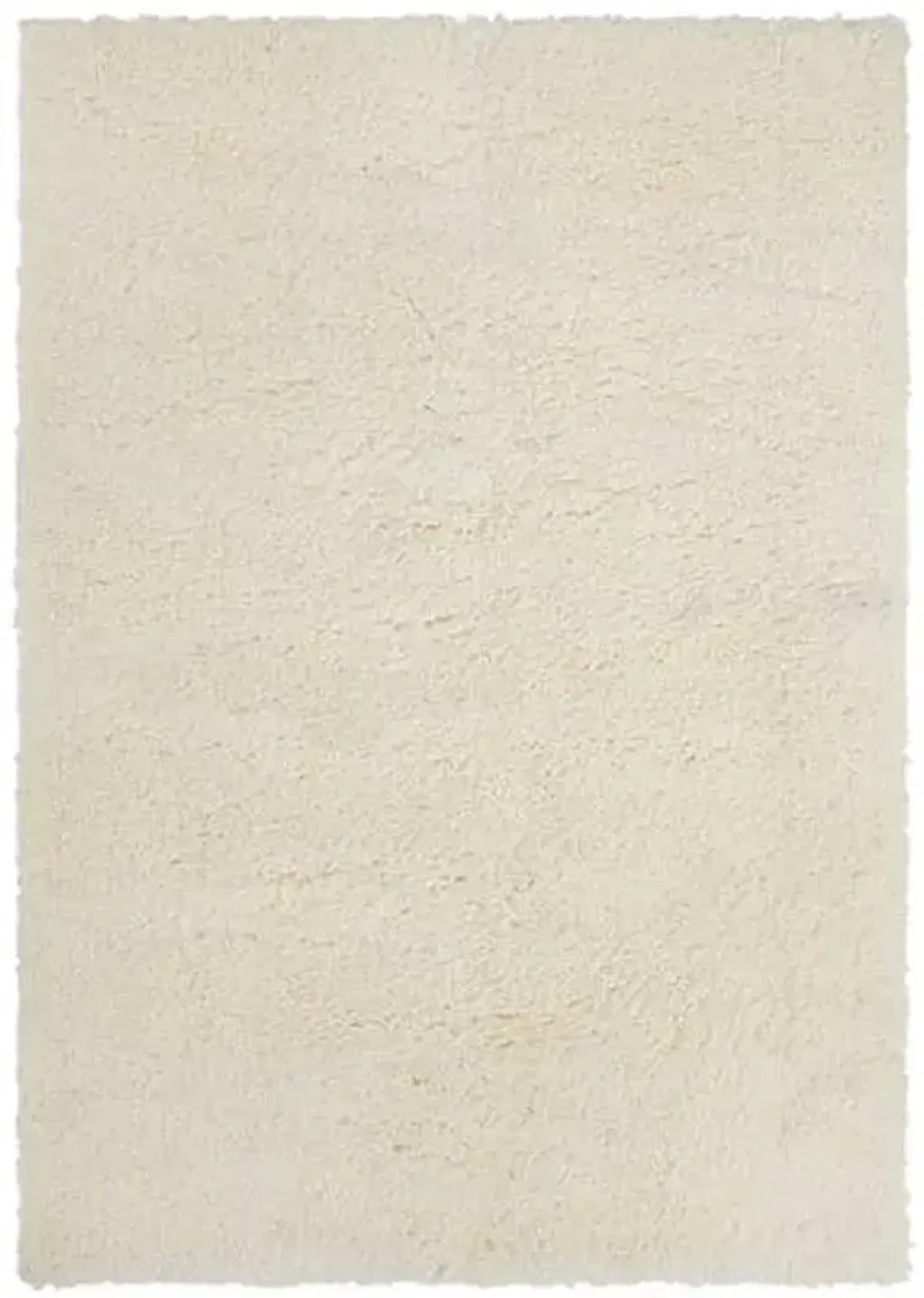 (C195) Kodiak Ivory Shag Area Rug, 5x7