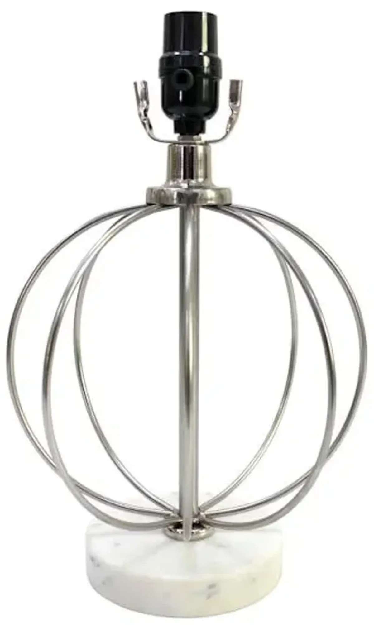 Silver Marbled Accent Lamp Base, 13"