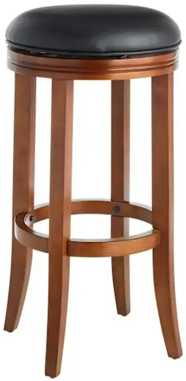 Victoria Backless Barstool, Walnut
