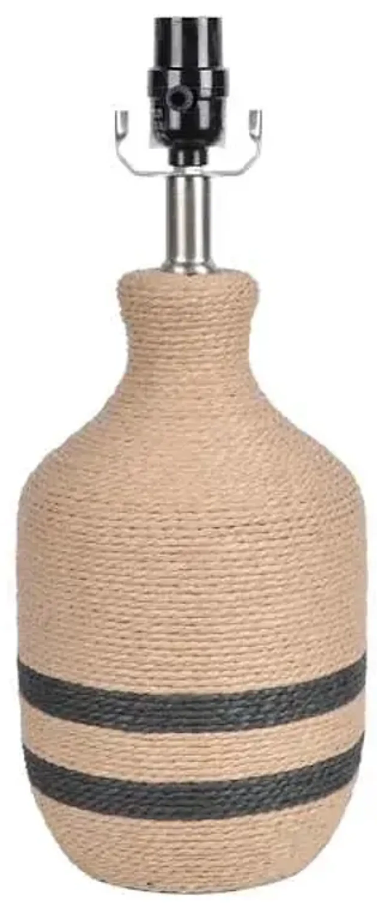 Tan Rope Lamp Base, 16.5"