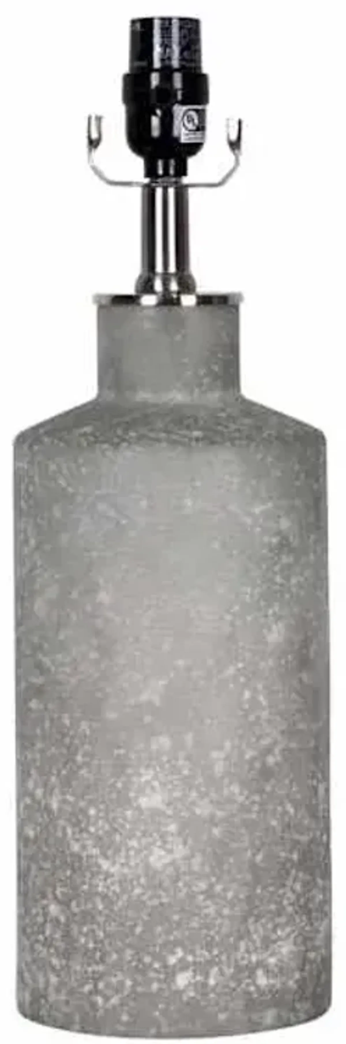 Grey Sea Glass Medium Lamp Base, 17.5"