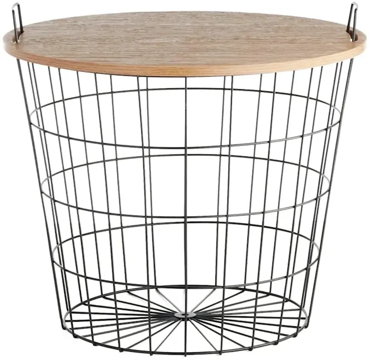 Honeybloom Wire Basket Storage Table