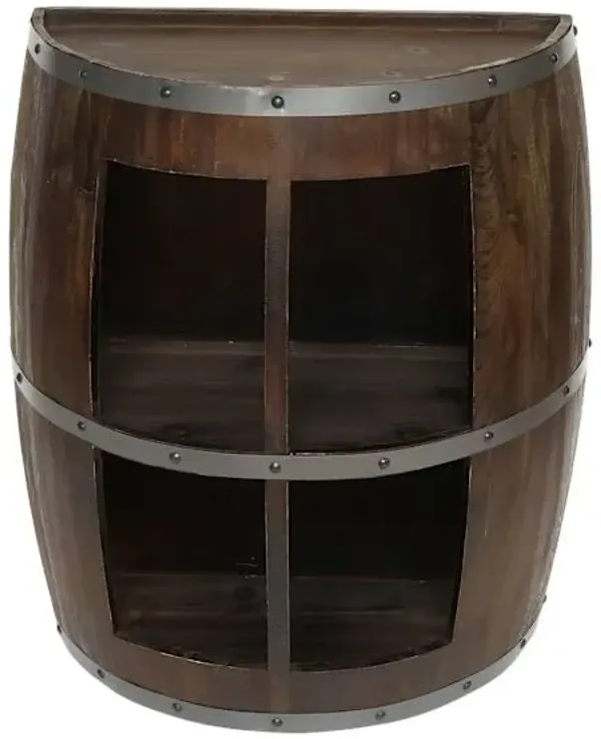 Half Round Wine Barrel