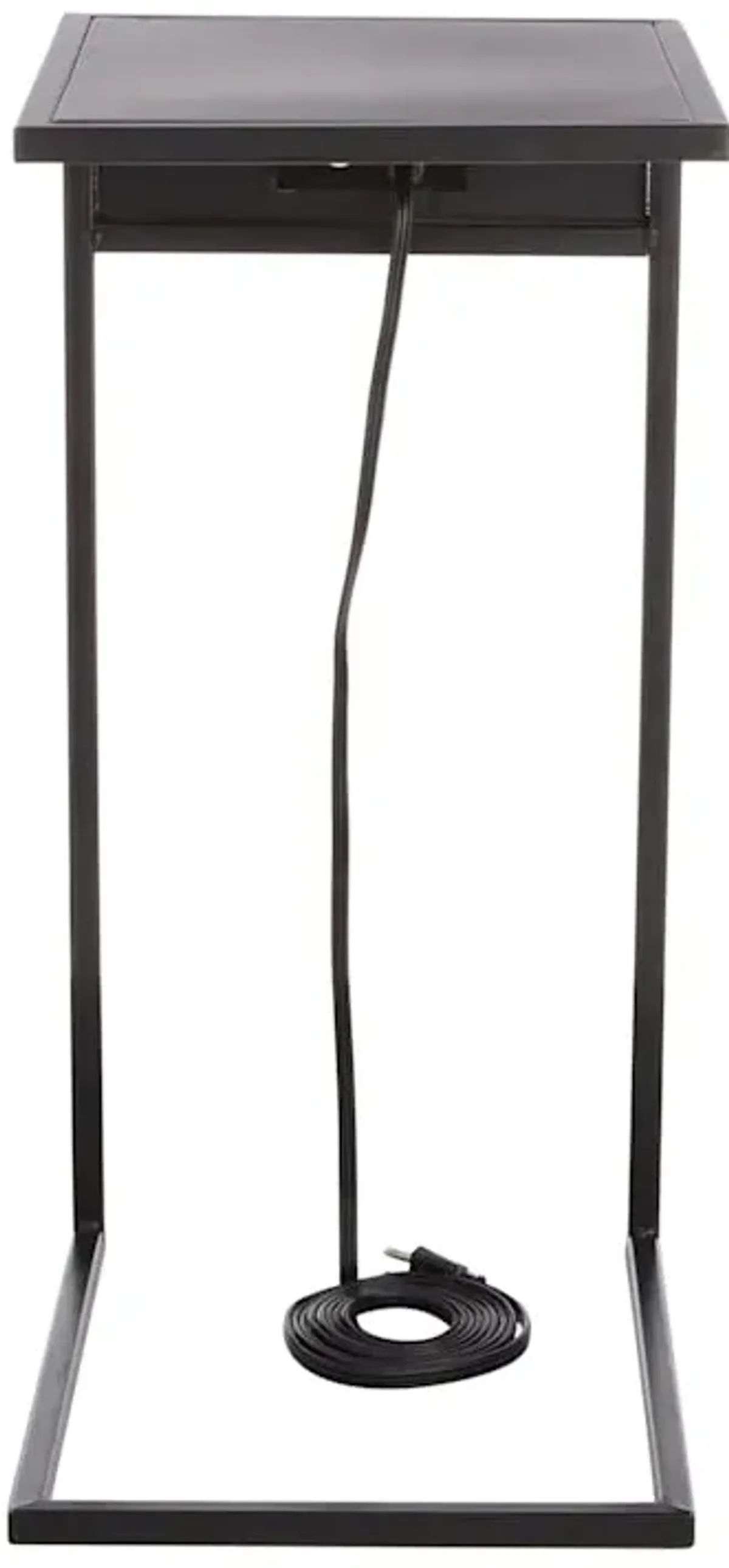 Black & Metal USB C-Table