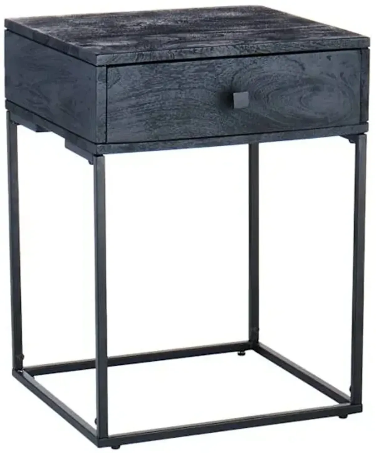 Kayla Rustic Black Nightstand