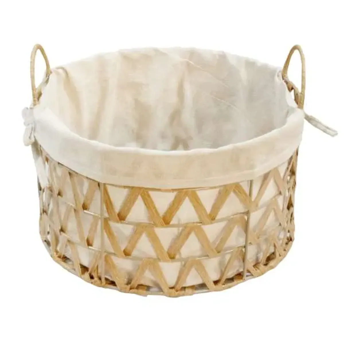 Chevy Natural Round Storage Basket, Medium