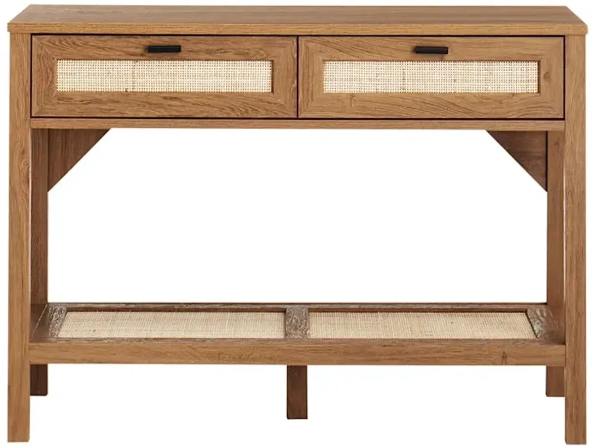 Honeybloom Hazel Wooden Console Table, Brown