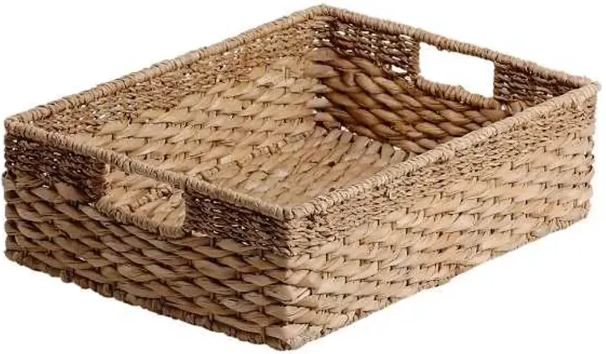 Joan Water Hyacinth Under Bed Storage Basket, Large