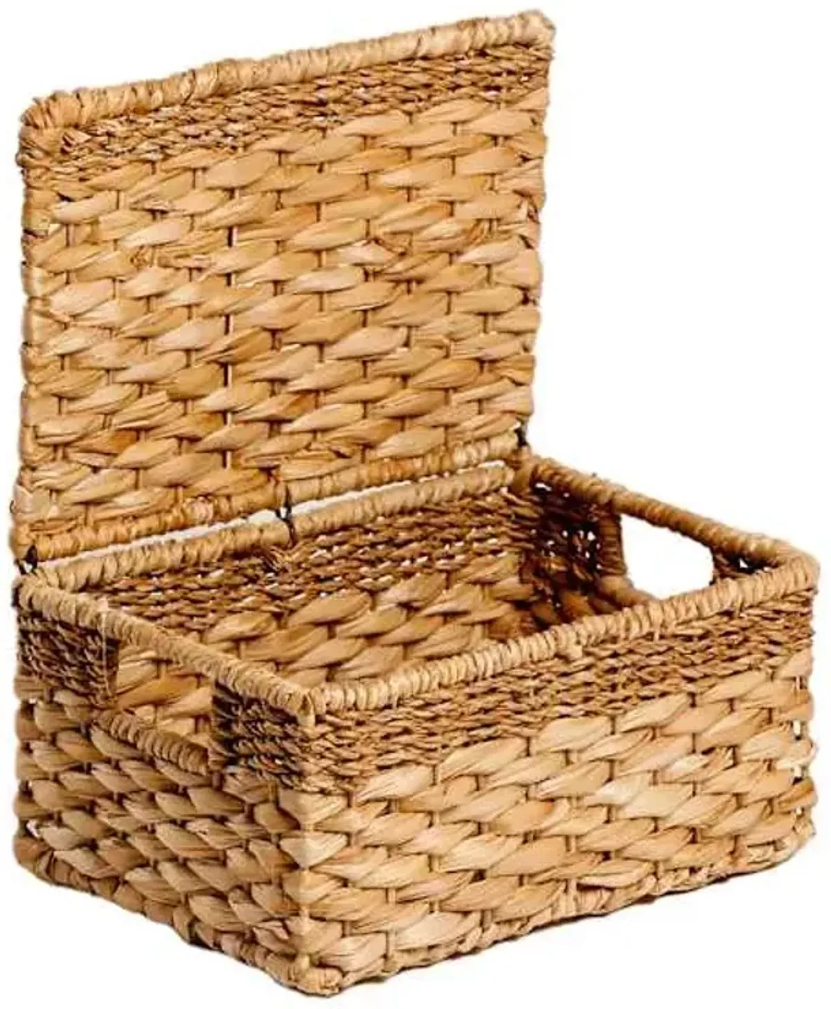 Joan Rectangle Storage Basket with Lid, Small