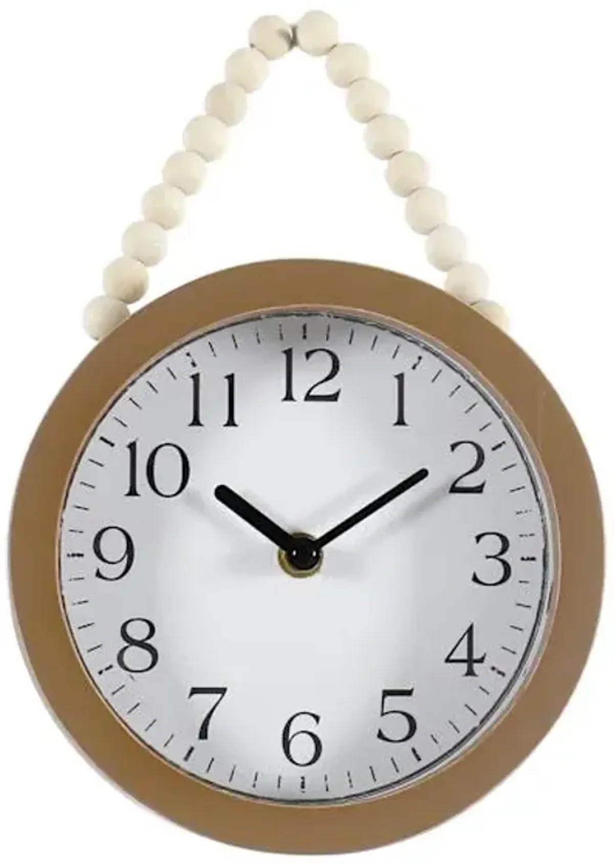 Beaded Round Wall Clock, 7x11