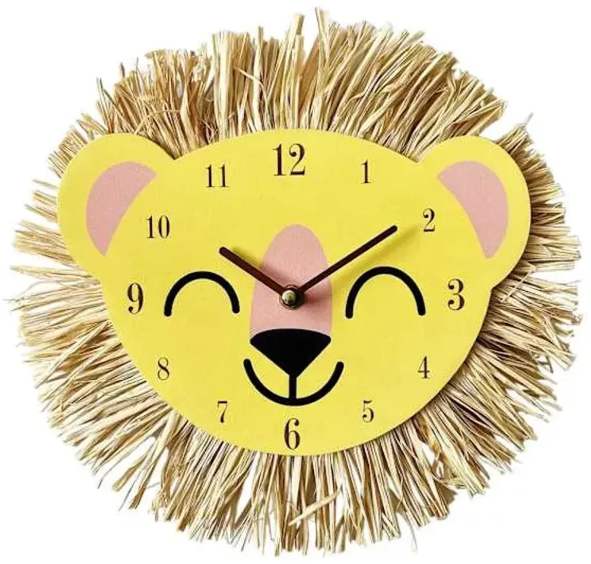 Tiny Dreamers Tiger Shaped Wall Clock, 12"