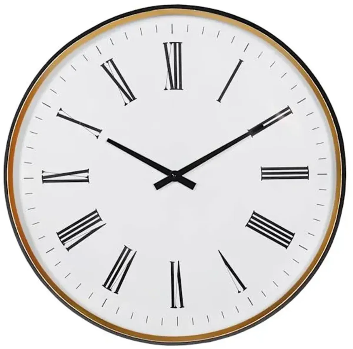 Metal Round Wall Clock, 24"
