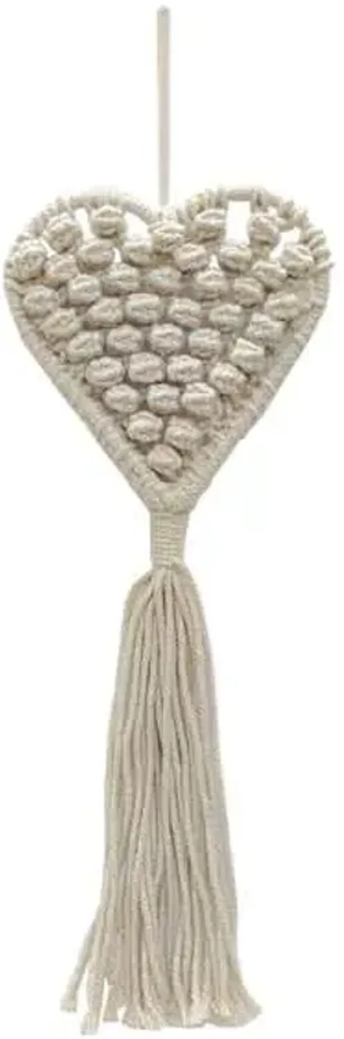 Heart Macrame Wall Decor, 6x13