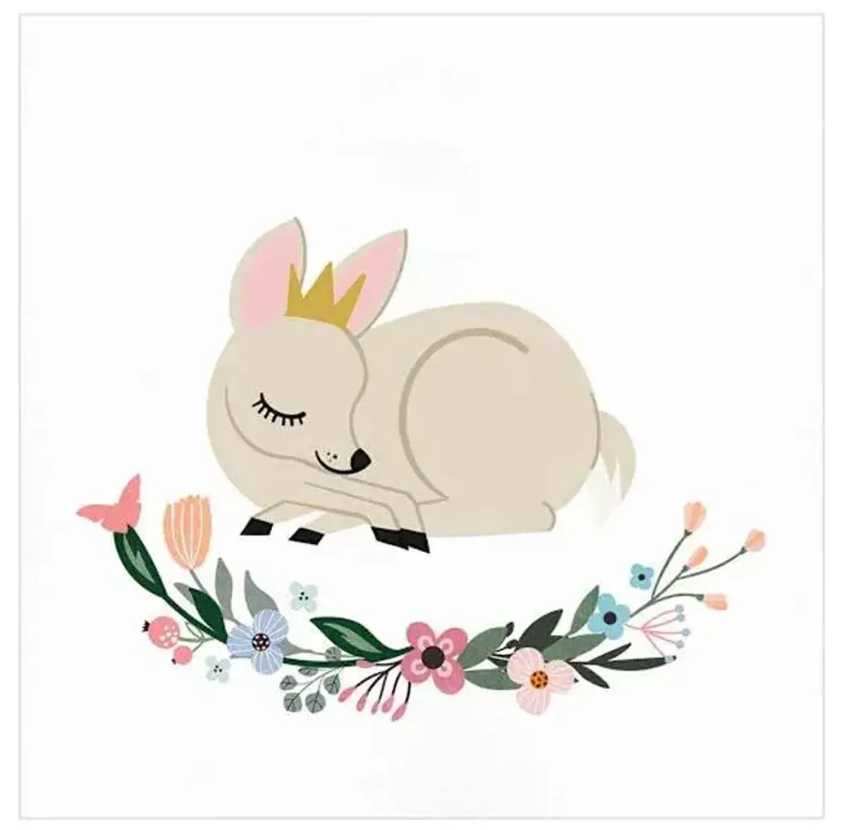 Tiny Dreamers Deer Canvas Wall Art, 12"