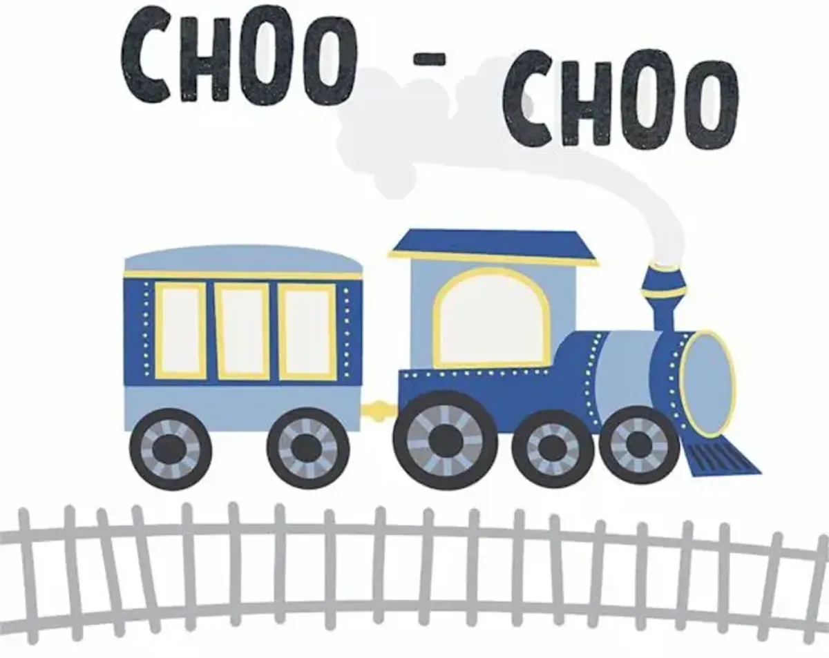 Tiny Dreamers Train Canvas Wall Art, 12"