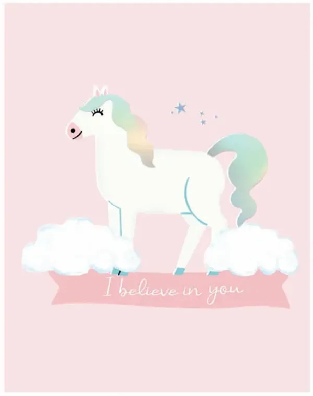 Tiny Dreamers Unicorn Canvas Wall Art, 11x14